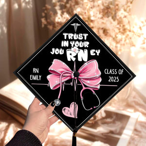 Personalized RN Graduation Cap Topper, Class of 2026 Keepsake, Graduation Day