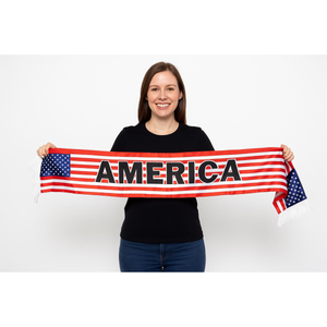 Soccer Fan Scarf, Soccer Team Supporter Scarf, Patriotic Game Day Accessory, Stadium Wear, World Cup Fan Gift