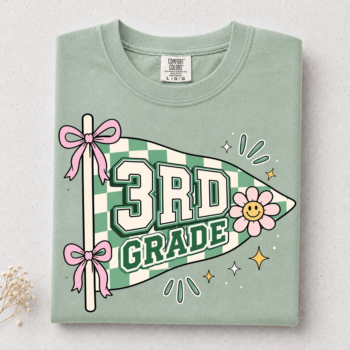 Grade Level Teacher Shirt, 1st 2nd 3rd 4th 5th Grade Pennant Tee, Back To School Shirt, Cute Elementary Teacher Gift