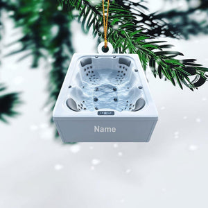 Personalized Whirlpool Bathtub Ornament, Hot Bathtub Spa Christmas Ornament, Hot Tub Sauna Ornament, Tub Swimming Pool Ornament