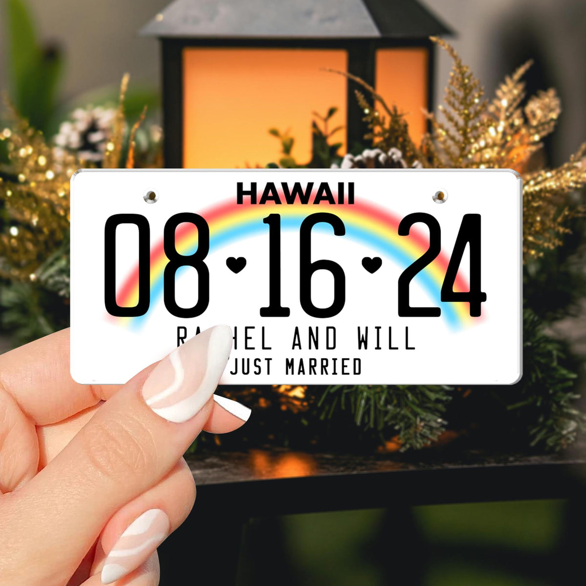 Personalized Married License Ornament, Custom Drivers License Ornament, Couple Christmas Ornament, Married Ornament Gift, Newlywed Gift