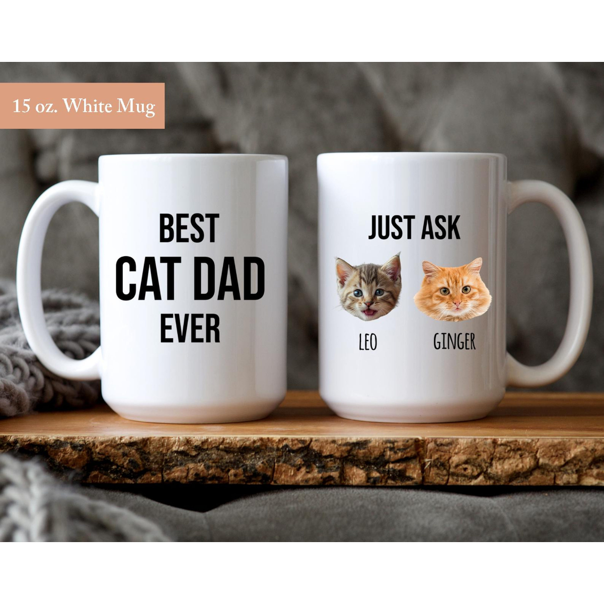 Personalized Cat Dad Mug, Gift For Cat Dad, Cat Dad Cup, Best Cat Dad Every Coffee Mug