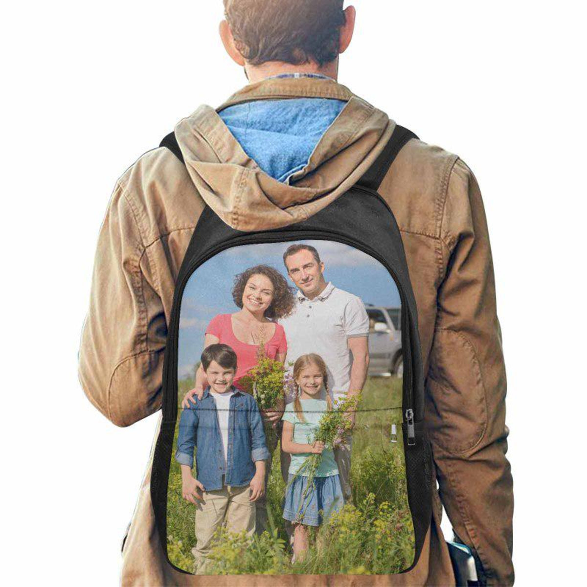 Personalized Backpack with Photo, Back to School Gift For Kids, Custom Picture Backpack, Image on Bookbags, Travel Backpack Gift