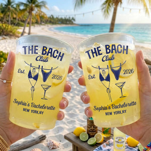 The Bach Club - Personalized Frosted Plastic Cup - Summer Gift For Bestie, Sisters, Friends