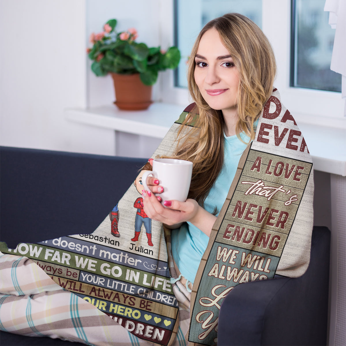 You Will Always Be My Loving Dad - Personalized Blanket - Gift For Father, Dad, Father's Day