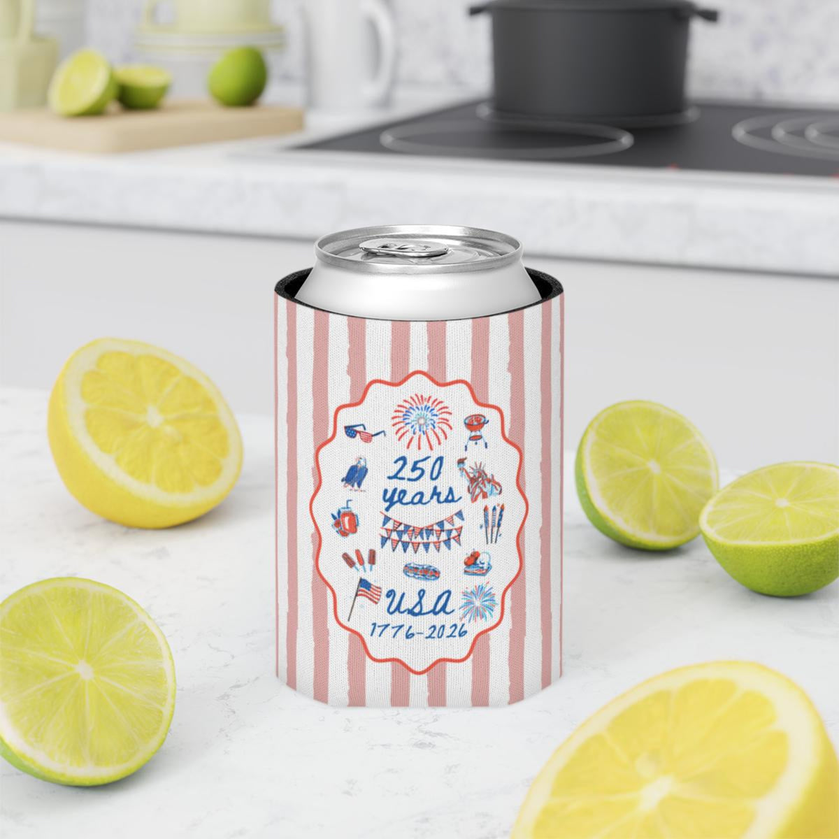 USA Can Cooler 4th of July Party Favors, 250th Anniversary America Party Decor, July 4th Decor Party Drinks, American Independence Day Gifts
