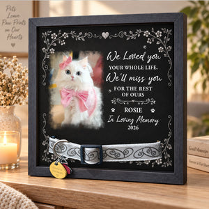 I Loved You Your Whole Life - Personalized Collar Frame