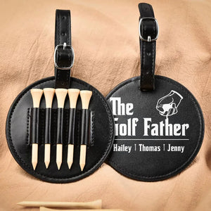 The Golf Father - Personalized Golf Tee Bag - Gift For Golf dad, Gift For Father, Grandfather, Father's Day Gift