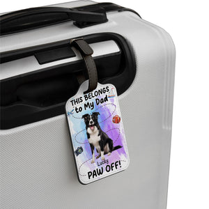 Custom Pet Luggage Tag - Personalized Pet ID Tag for Travel, Travel Gift for Dog Cat Lovers
