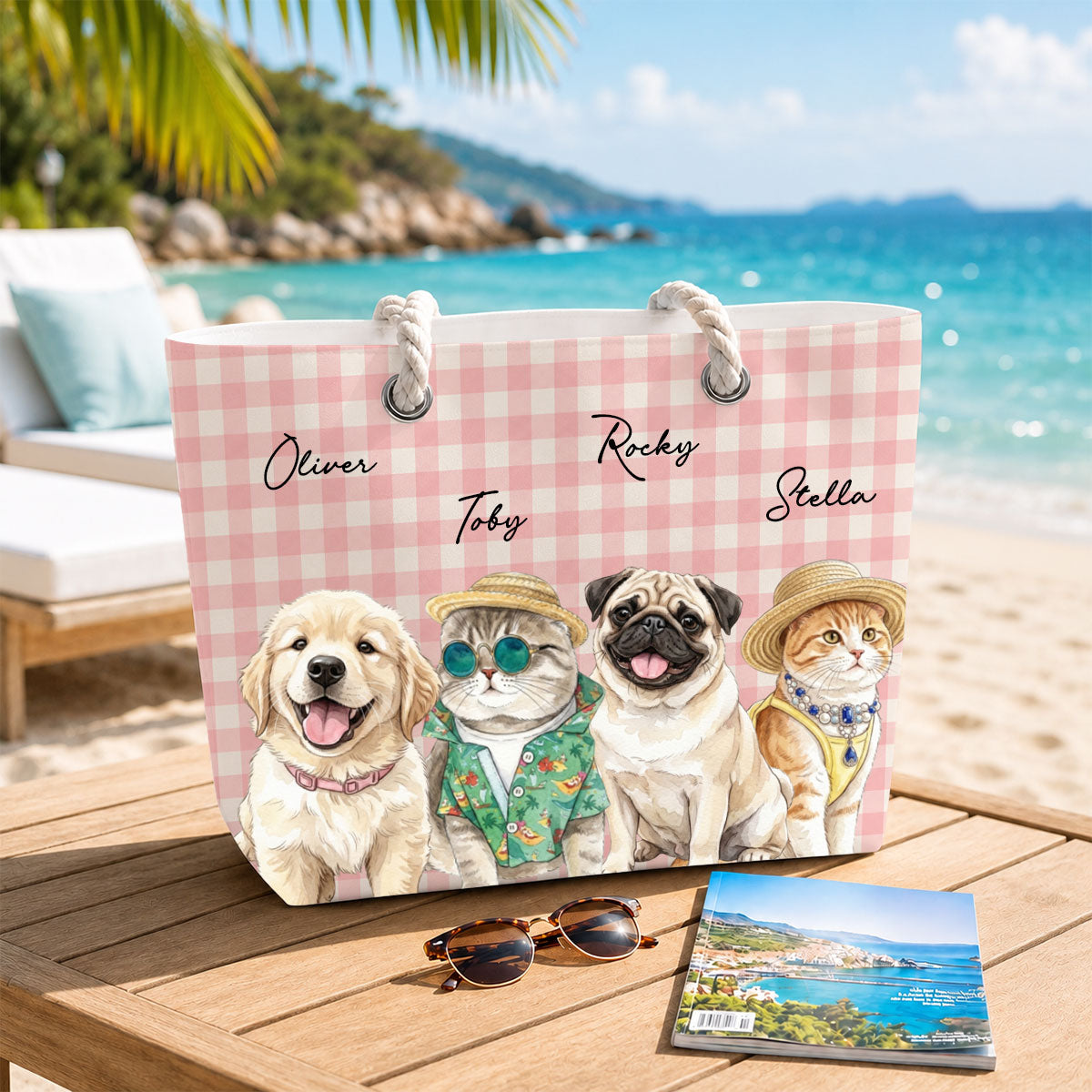 Beachside Barkers - Personalized Custom Beach Bag