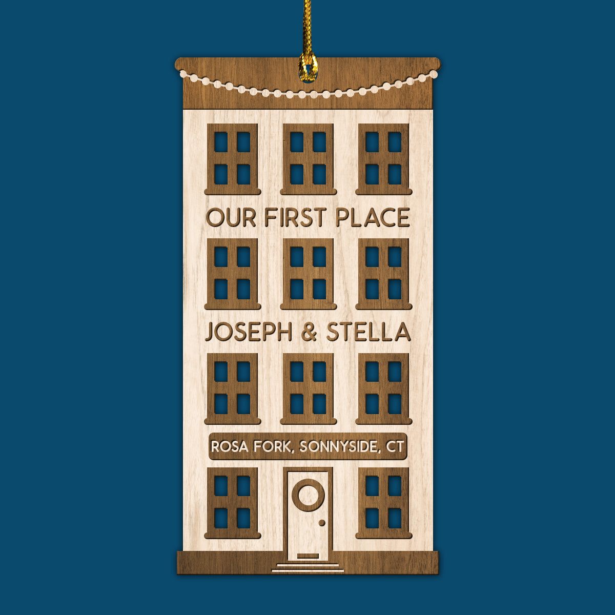 Our First Place Christmas New House - Personalized Ornament - Christmas Gift