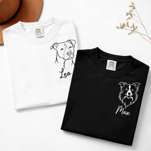 Custom Dog Portrait Comfort Colors Tshirt, Line art Dog Ears - Personalized Shirt 4_39950dff-f86d-4969-98f2-a7cc1a805e75.jpg
