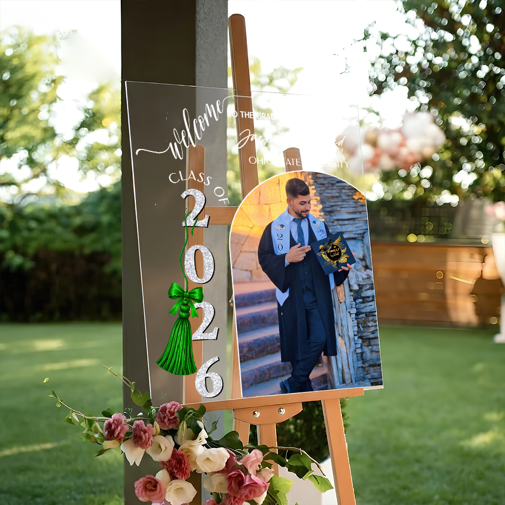 Congrats 2026 Acrylic Personalized Acrylic Welcome Sign