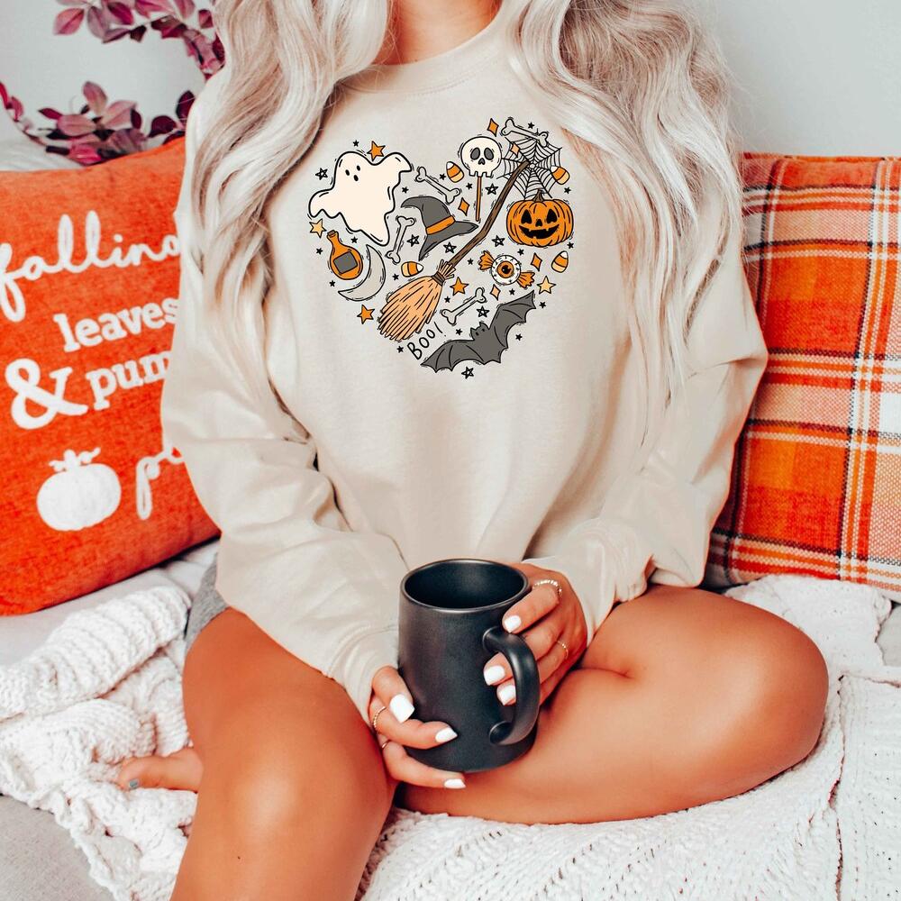 Halloween Doodles Hearth Sweatshirt Hoodie T-Shirt 4.jpg