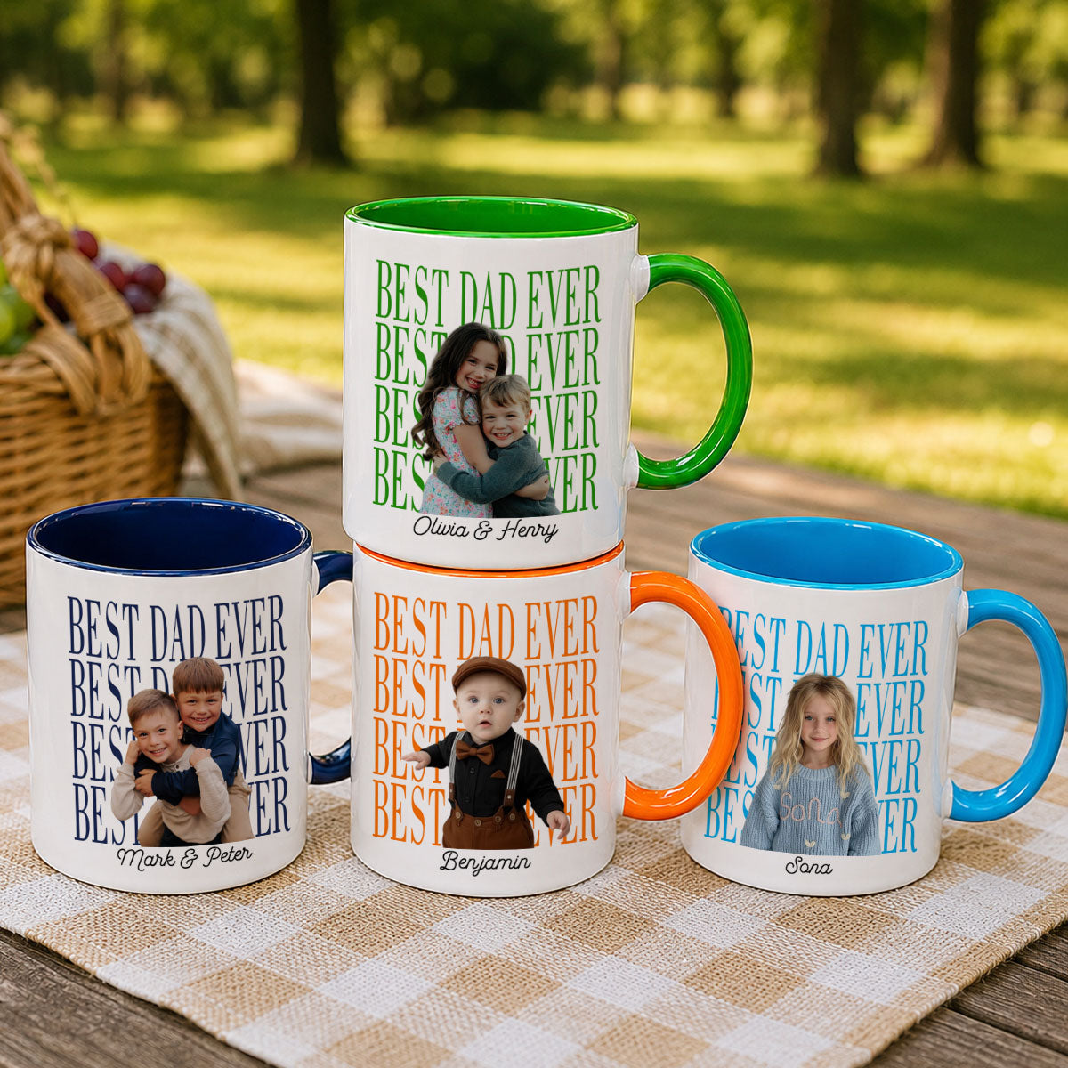 Personalized Best Dad Ever Cup, Father's Day Keepsake for Dad, New Dad Gift