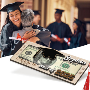 Personalized Graduation Money Gift Holder, Custom Gift For Graduation, Gift For 2025, Graduation Cash Holder, Class of 2025 Gift