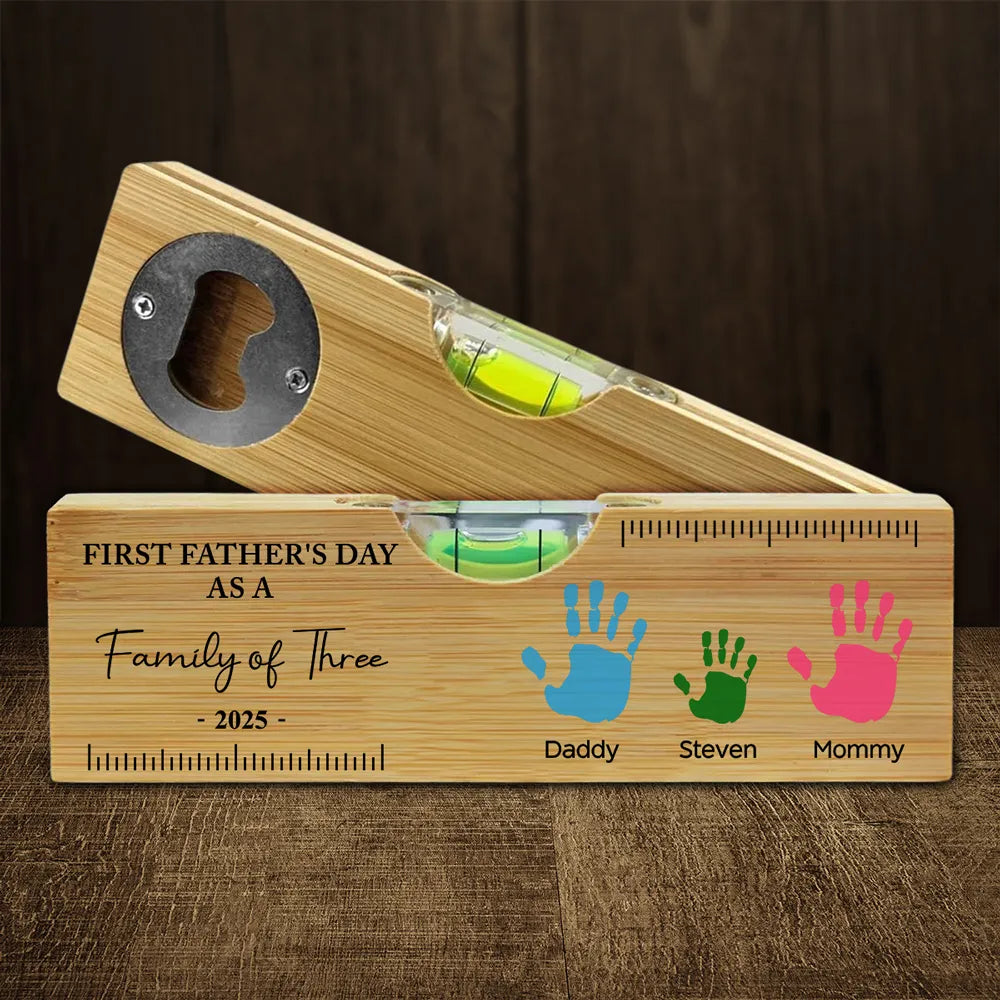 Father's Day As A Family - Personalized Bottle Opener - Gift For Dad, Father's Day, Birthday Gift