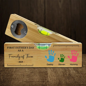 Father's Day As A Family - Personalized Bottle Opener - Gift For Dad, Father's Day, Birthday Gift