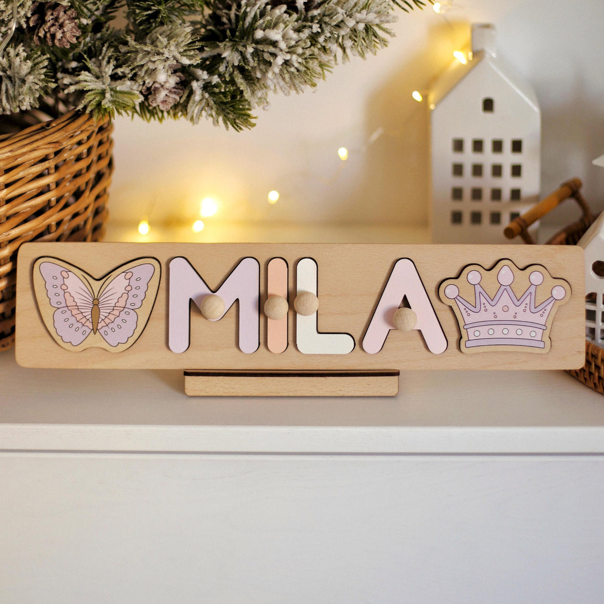 1st Birthday Gift Name Puzzle Baby 1st Easter Custom Baby Gift Personalized Puzzle for Kids First Birthday Gift Baby Boy Girl