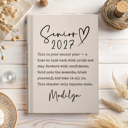 Senior 2027 Journal, Class of 2027 Memory Book, High School Senior Gift, Senior Year Keepsake, Personalized Graduation Gift 4_478aa44d-5b32-4c4a-b7dc-5098608de891.jpg