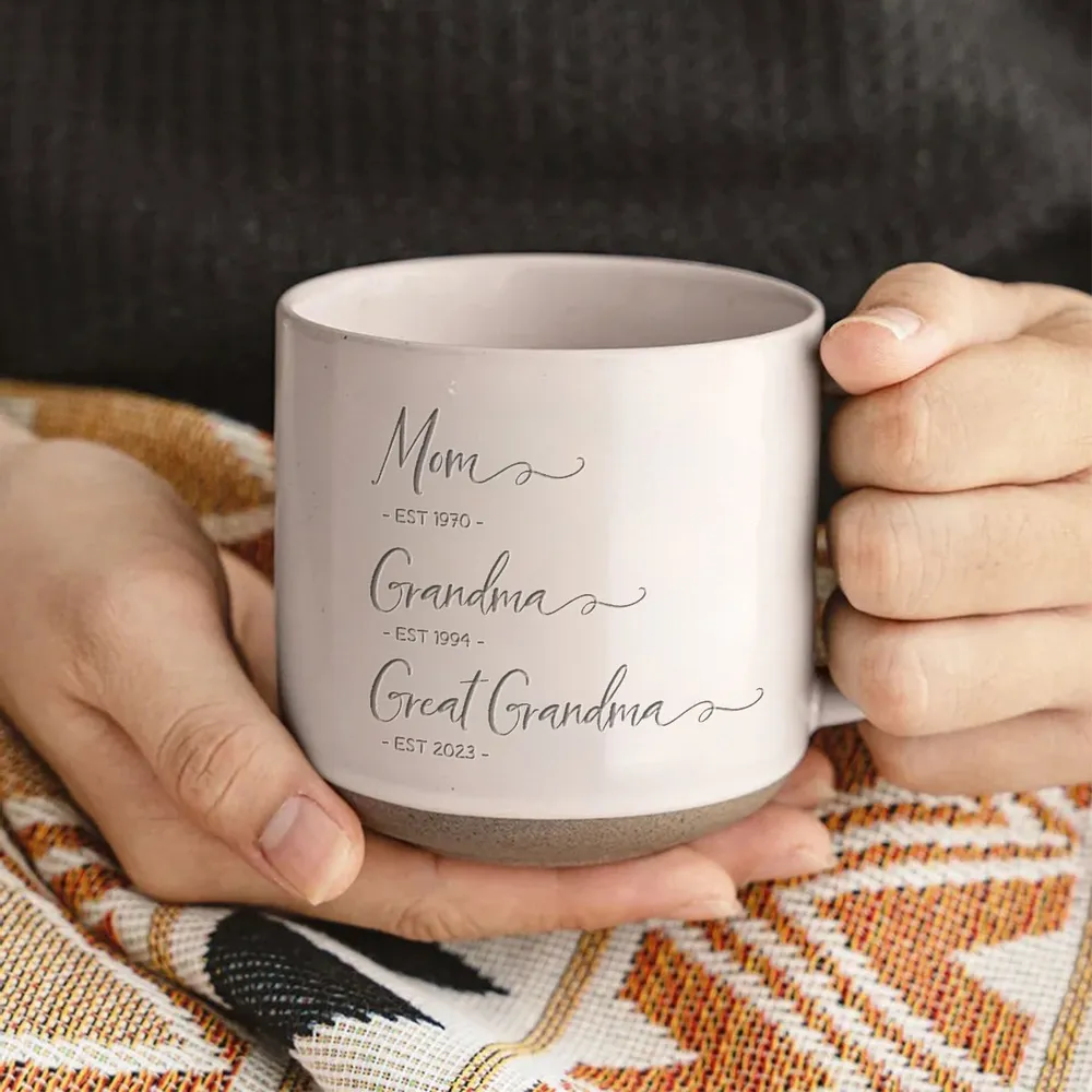 Mom Grandma Great Grandma - Personalized Ceramic Coffee Mug - Mother's Day, Birthday Gift For Mom, Grandma, Great Grandma