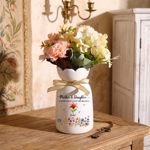 Seed Of Love - Personalized Custom Ribbon Tie Flower Vase