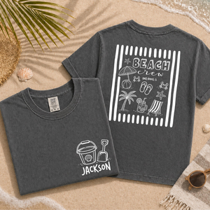 Custom Beach Vacation Group Shirt, Personalized Beach Crew Shirt, Family Trip Summer Vacation Tee, Vacay Family Beach Tees, Summer Shirt