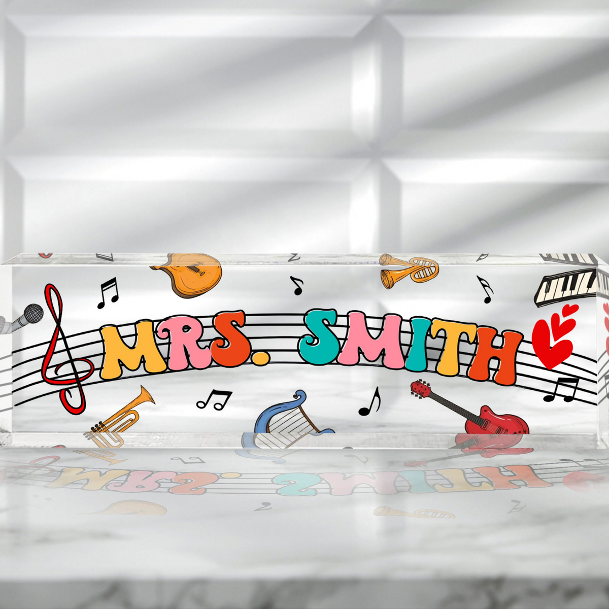 Music Teacher Sign, Personalized Teacher Name Sign, Music Teacher Gifts, Cute Classroom Decor, Teacher Desk Name Plate, Funny Teacher Plaque