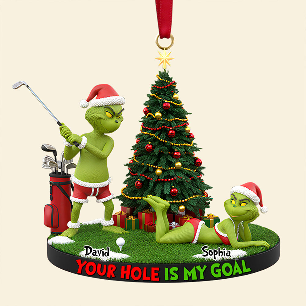 Your Hole Is My Goal Christmas Ornament Personalized Gifts For Couple