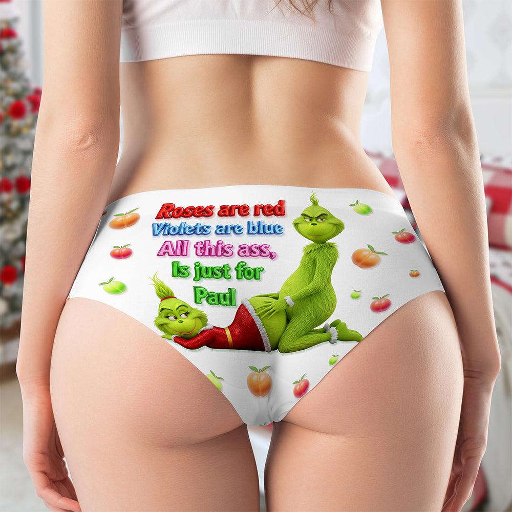 All This For Spicy Green Couple Women's Briefs - Personalized Christmas Gifts For Her
