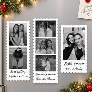 Besties Photo Acrylic Magnet - Personalized Gifts for Best Friends