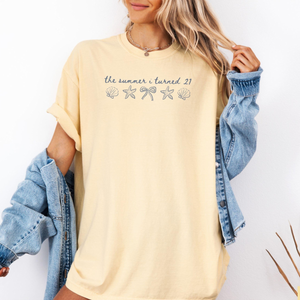 21st Birthday Shirt, The Summer I Turned 21 Shirt, 21st Birthday Gifts for Her, Beach Birthday Shirt