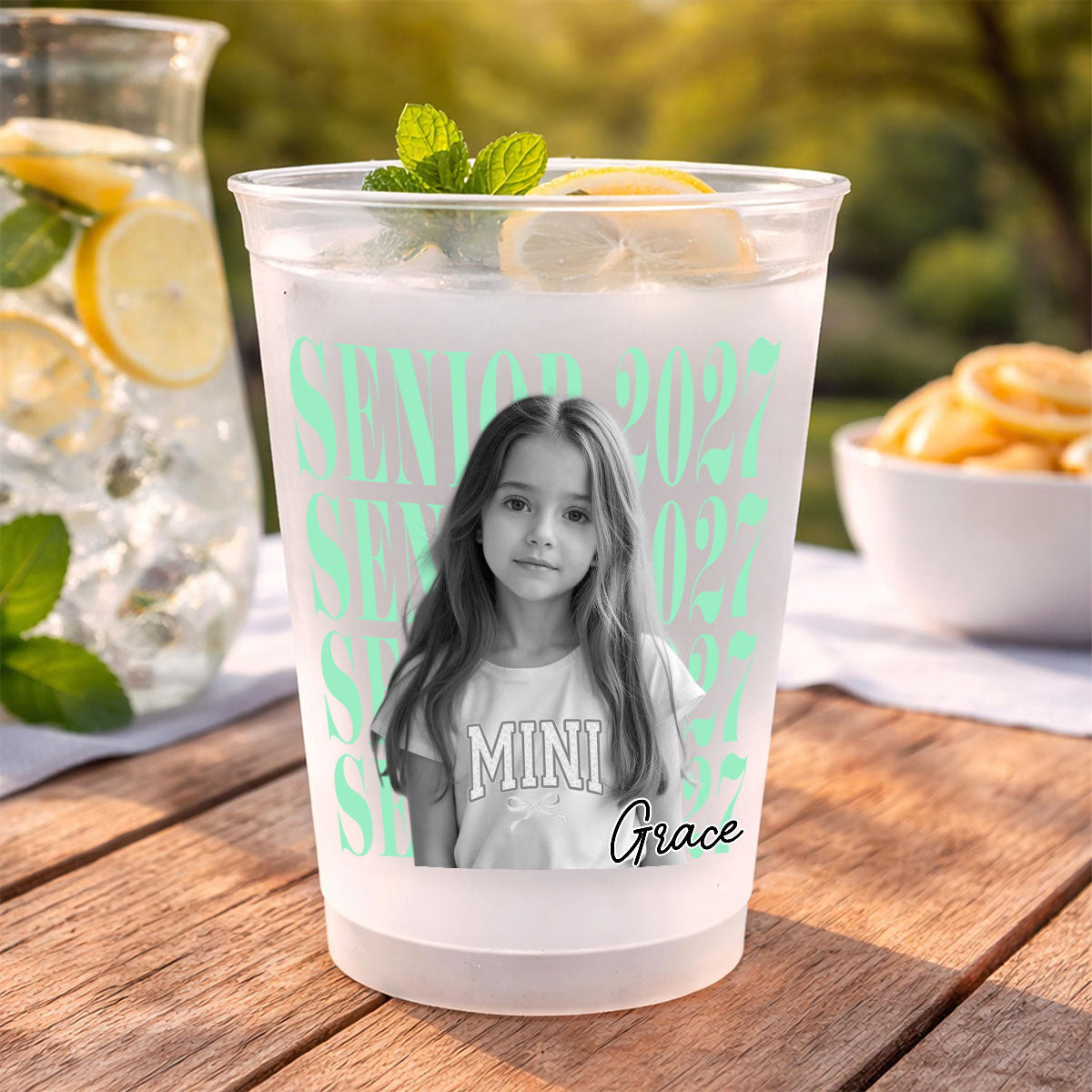 Custom Vintage Childhood Photo Graduation Gift Party - Personalized Cups
