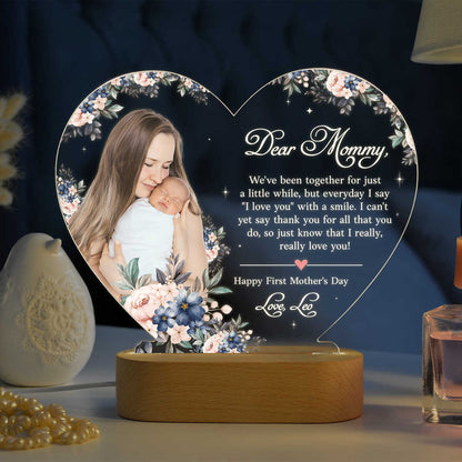 New Mom Personalized Night Light, First Mothers Day Gift For Mom, Mom Custom Night Light, New Mom Gifts