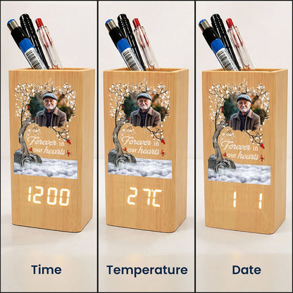 Memorial Gift I'm Always With You - Personalized Pen Holder With Clock
