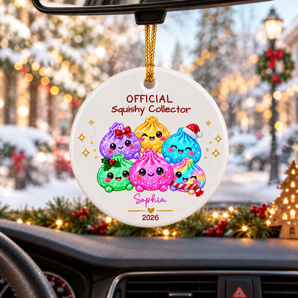 Official Squishy Collector - Personalized Ceramic Ornament