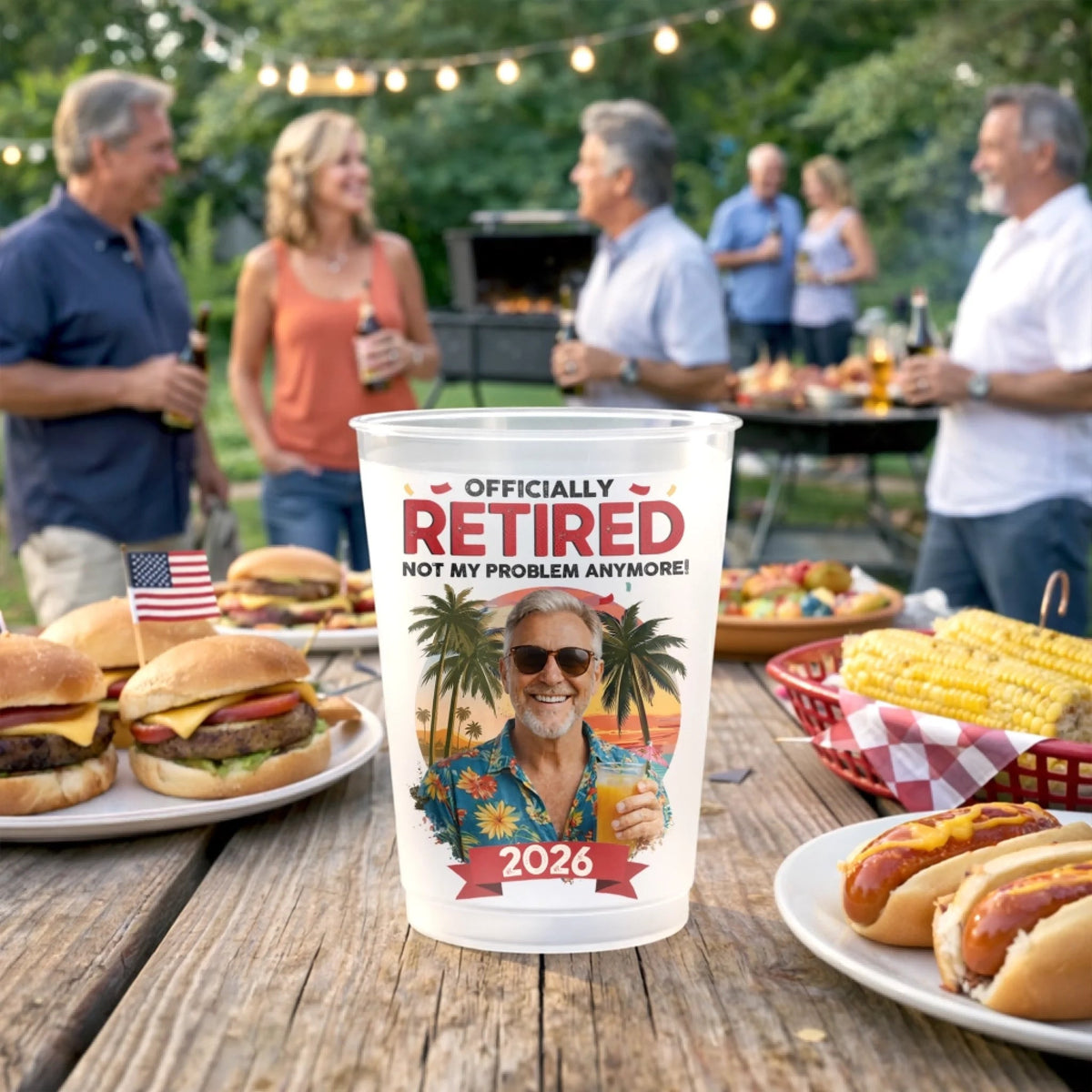 The Legend Has Retired Plastic Frosted Cup, Custom Retirement Photo, Funny Retirement Gift