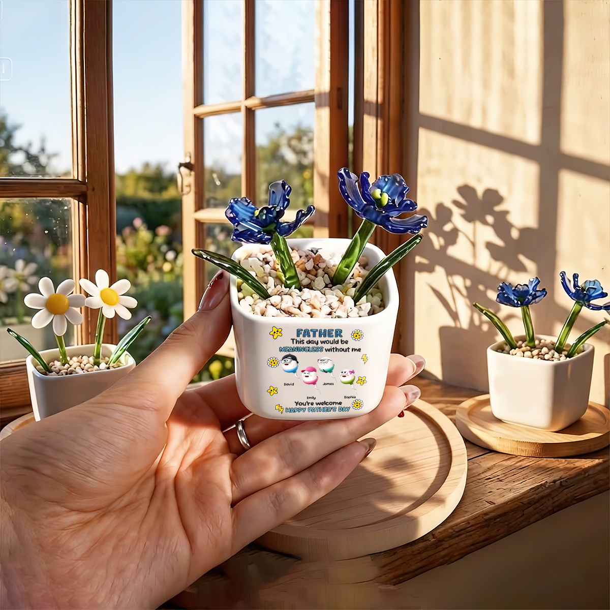We Would Not Be Here Without You - Personalized Glass Everlasting Flowers