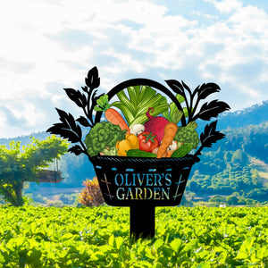 Custom Vegetables Garden Sign, Vegetables Garden Stake, Metal Yard Art, Vegetable Plot Markers, Gardener Gift, Garden Decor, Mother's Day
