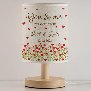 You & Me We Got This, Personalized Fabric Lamp, Anniversary Gift For Couples