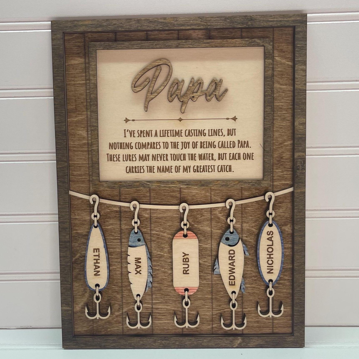 Fishing Dad Gift, Fisherman Gifts, Fishing Grandpa Gift, Father's Day Gift for Dad, Father's Day Personalized gift, Fishing Lures for Dad