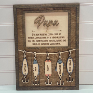 Fishing Dad Gift, Fisherman Gifts, Fishing Grandpa Gift, Father's Day Gift for Dad, Father's Day Personalized gift, Fishing Lures for Dad