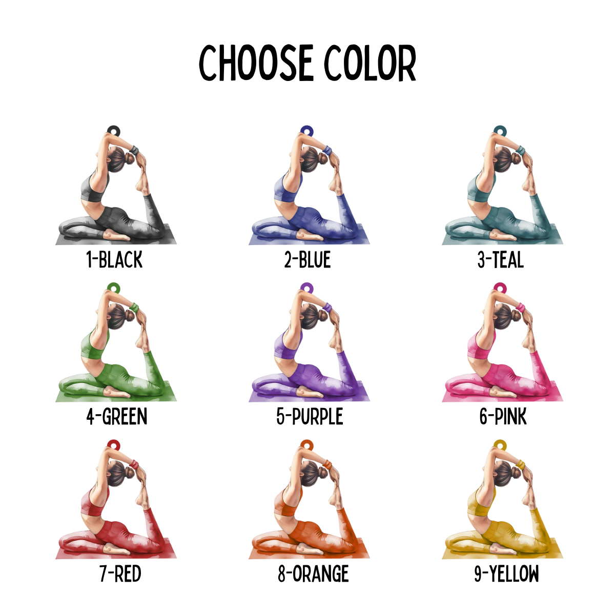 Yoga Woman - Personalized Acrylic Ornament - Christmas Gift For Yoga Lover