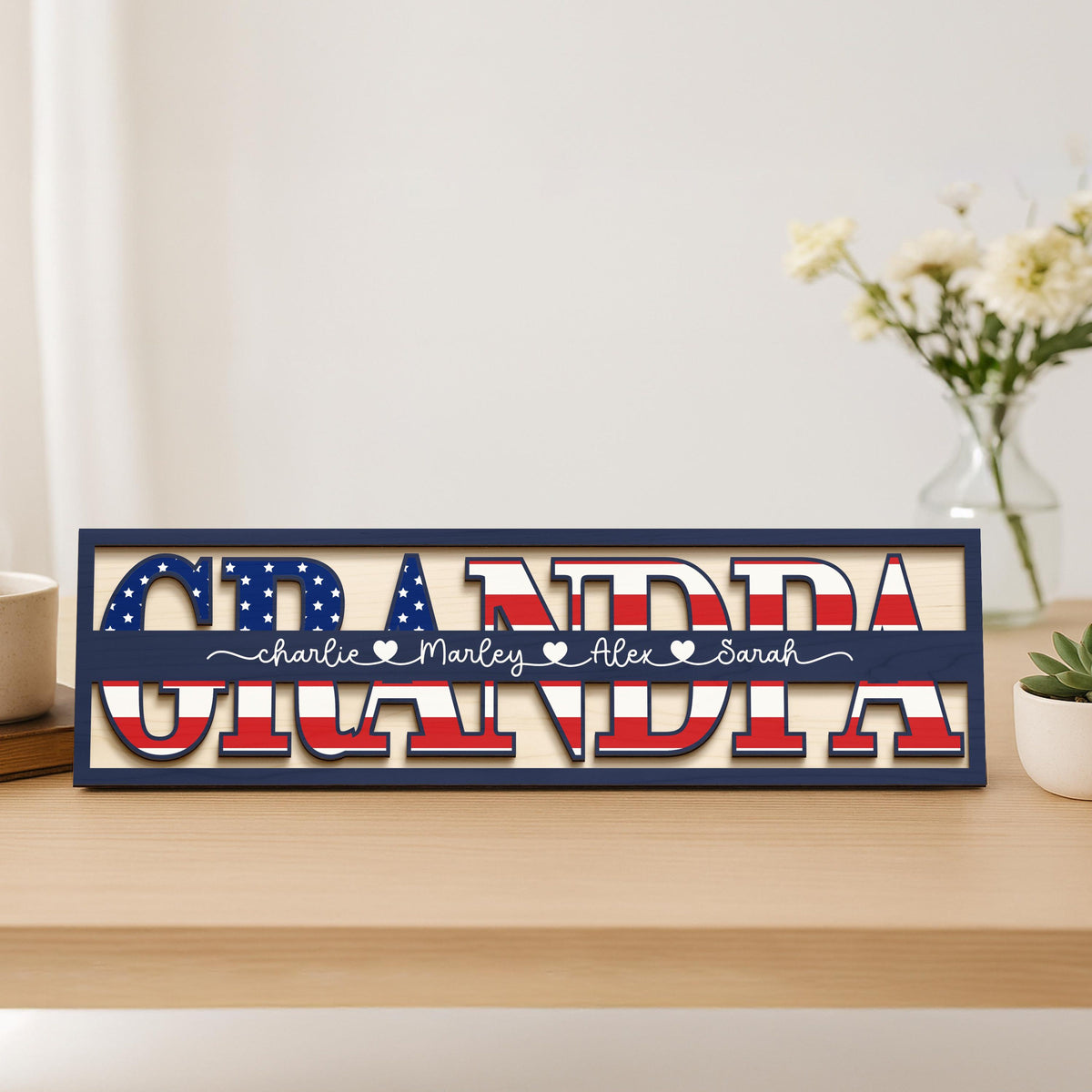 Personalized Dad Sign, Gifts for Dad, Father's Day Gift, Dad Gifts from Kids, Dad Birthday Gift, Dad Gifts from Daughter, Dad Wood Sign