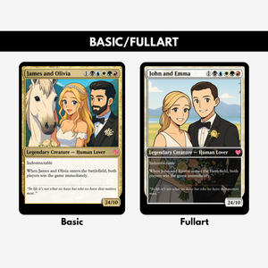 Personalized MTG Card, Custom Magic Card, Unique Wedding Anniversary Gift, Couple Gifts, Gift for Him Her, Birthday Gift