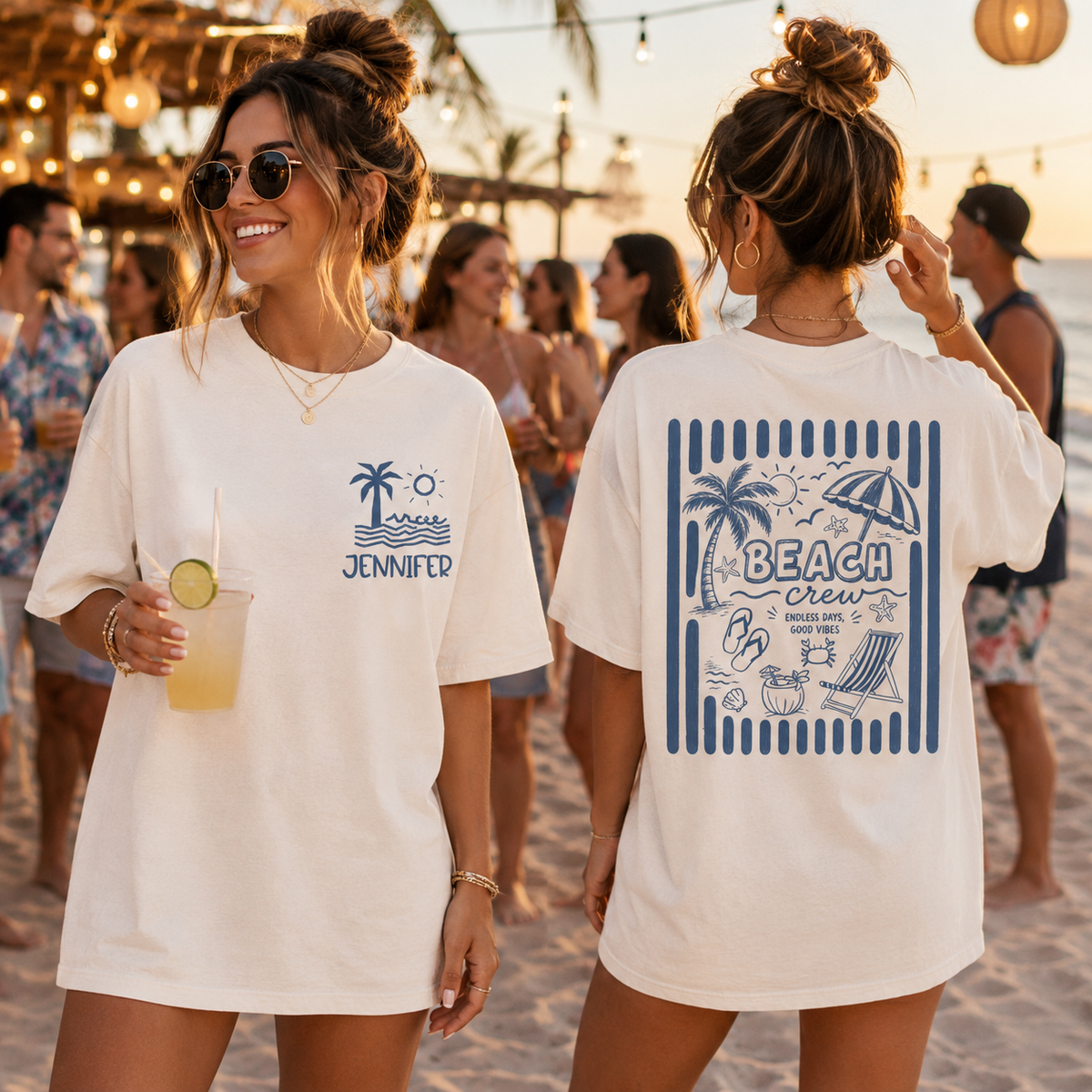 Custom Beach Vacation Group Shirt, Personalized Beach Crew Shirt, Family Trip Summer Vacation Tee, Vacay Family Beach Tees, Summer Shirt