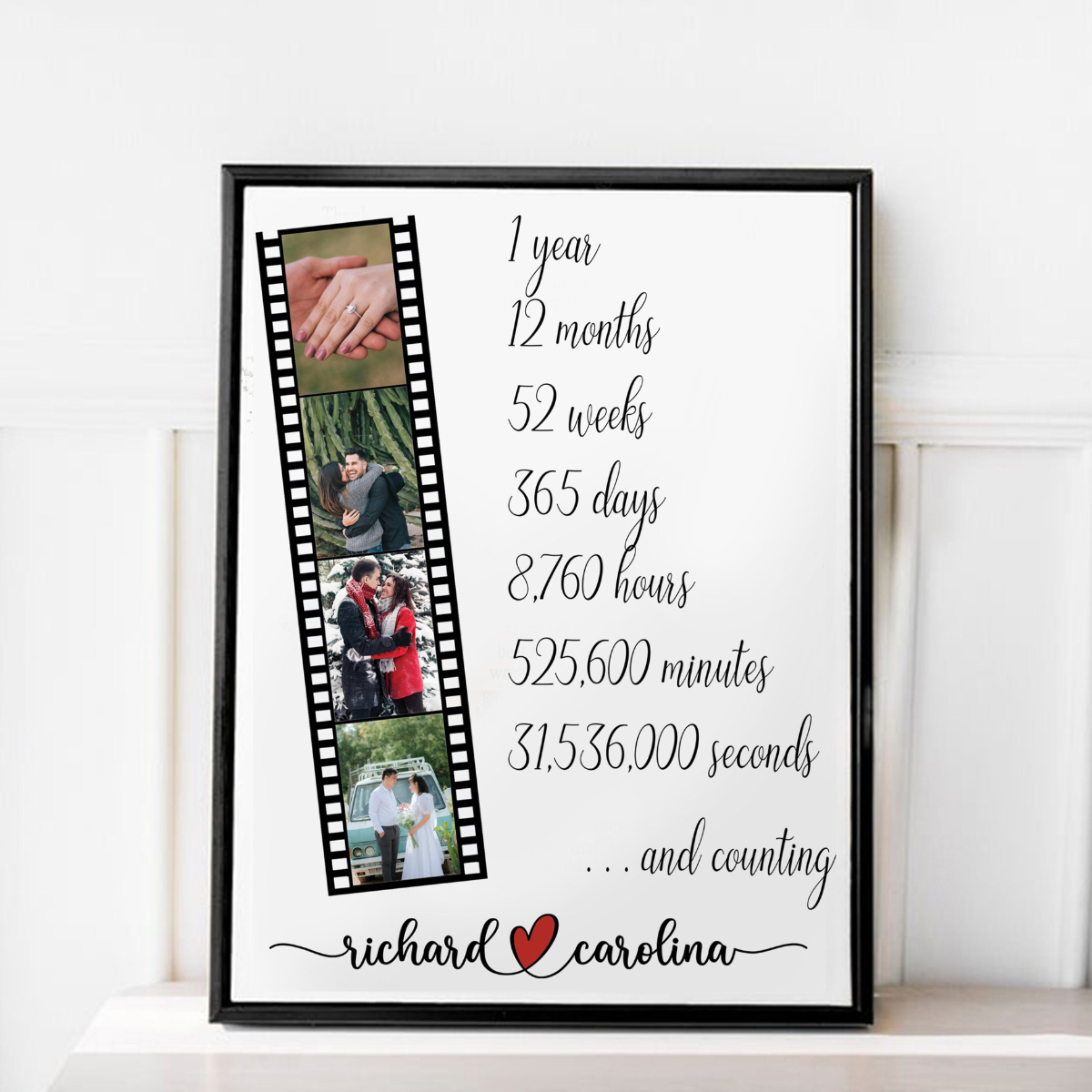 1 Year Anniversary Gift, One Year Anniversary, 1 Year Wedding Anniversary Gifts, First Anniversary, Boyfriend Gift, Anniversary Gift