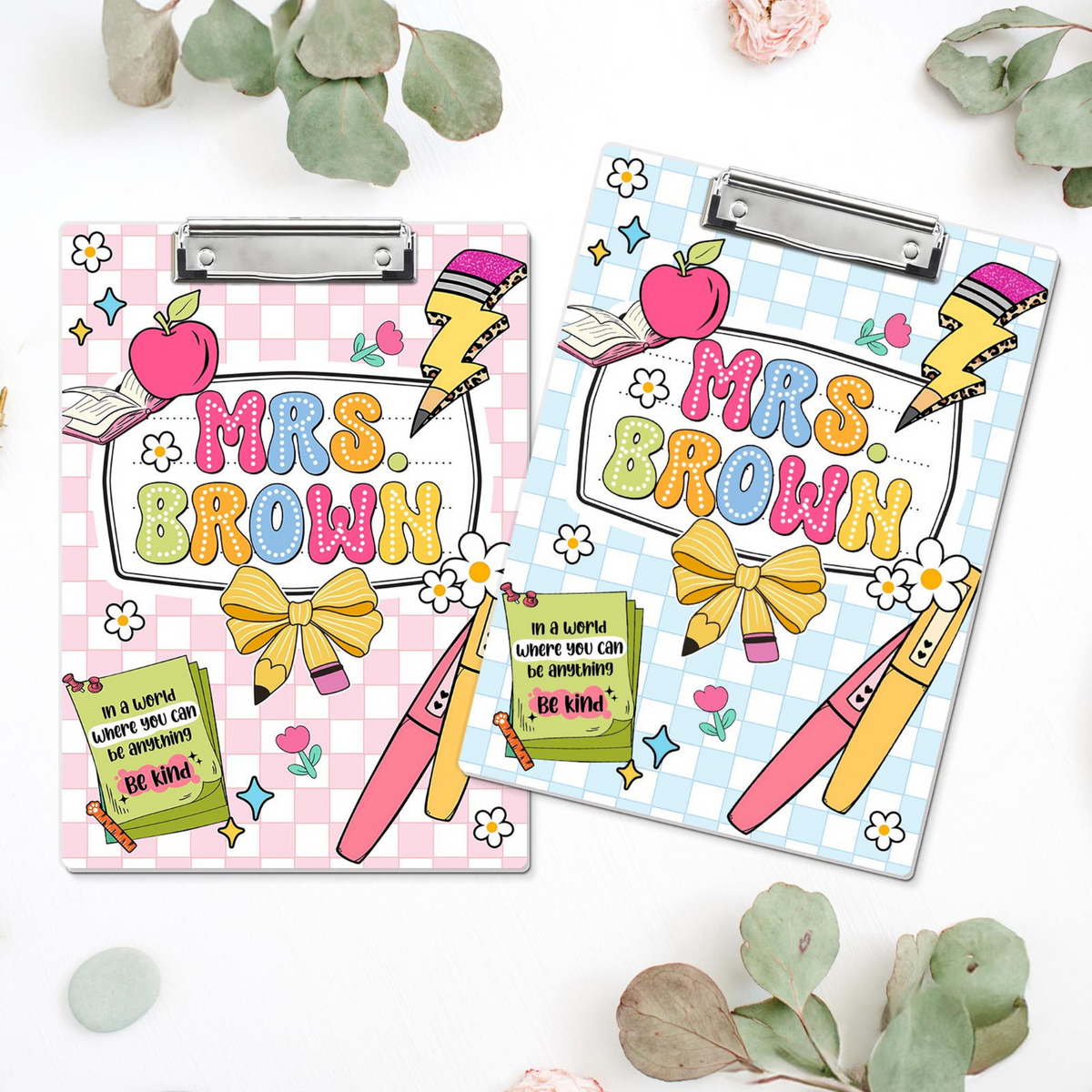 Custom Teacher Clipboard With Name, Personalized Teacher Gifts, Back To School Gift, Thank You Gift for Teacher, Teacher Appreciation Gift