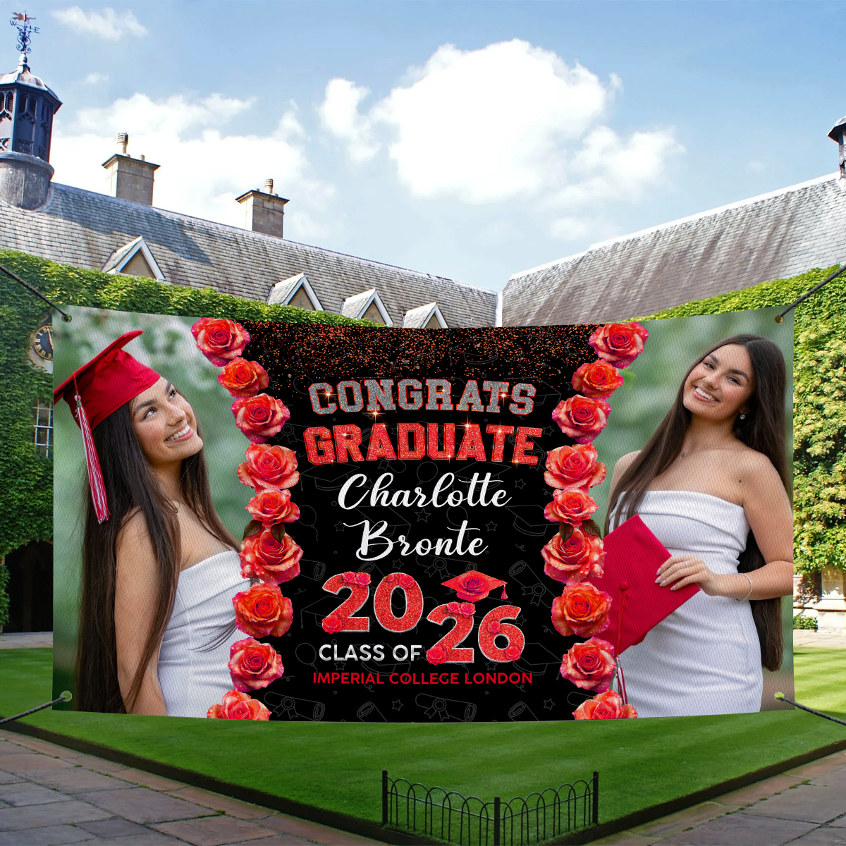 Congratulations Rose Photo Banner, Class of 2026 Banner 4_7847362c-b1e7-4d1c-aab4-197471bcdb71.png