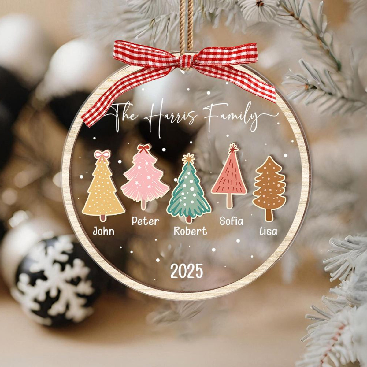 Family Christmas Ornament, Family Ornament, Christmas Ornaments, Personalized Christmas Ornament, Family Name Ornament, Family Keepsake 2025